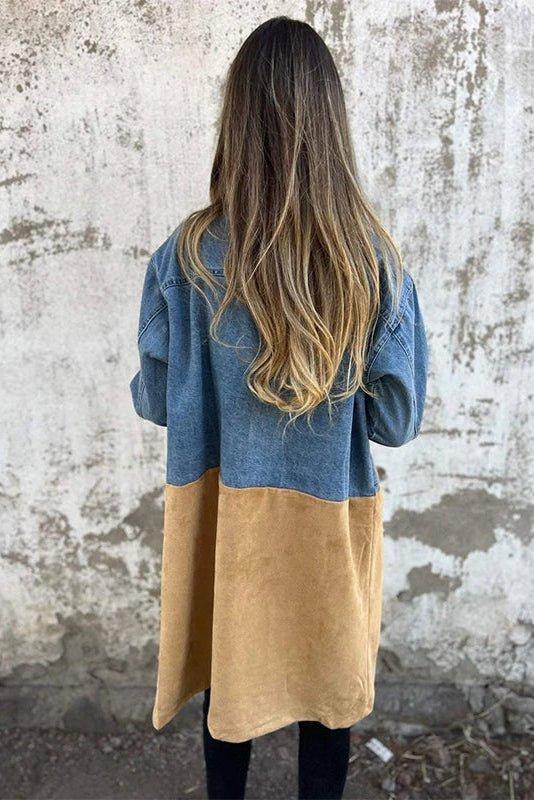 Albert | Tofarvet denim frakke