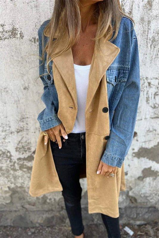 Albert | Tofarvet denim frakke