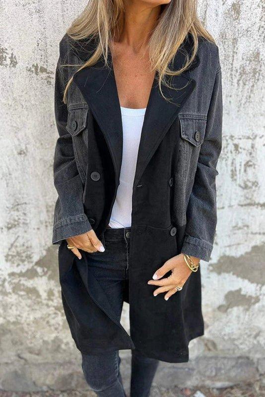 Albert | Tofarvet denim frakke