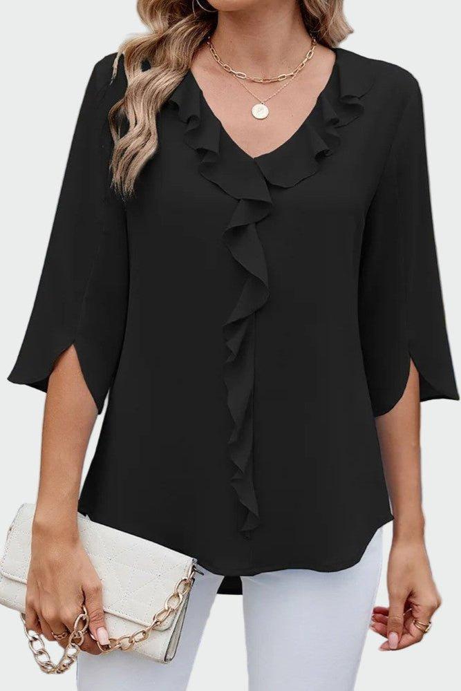 Andrea | Sort bluse