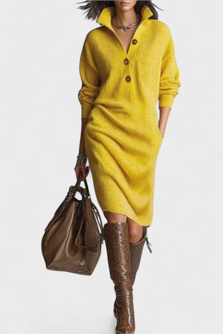 Cornelia™ | Elegant stribet kjole