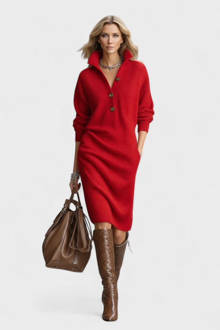 Cornelia™ | Elegant stribet kjole