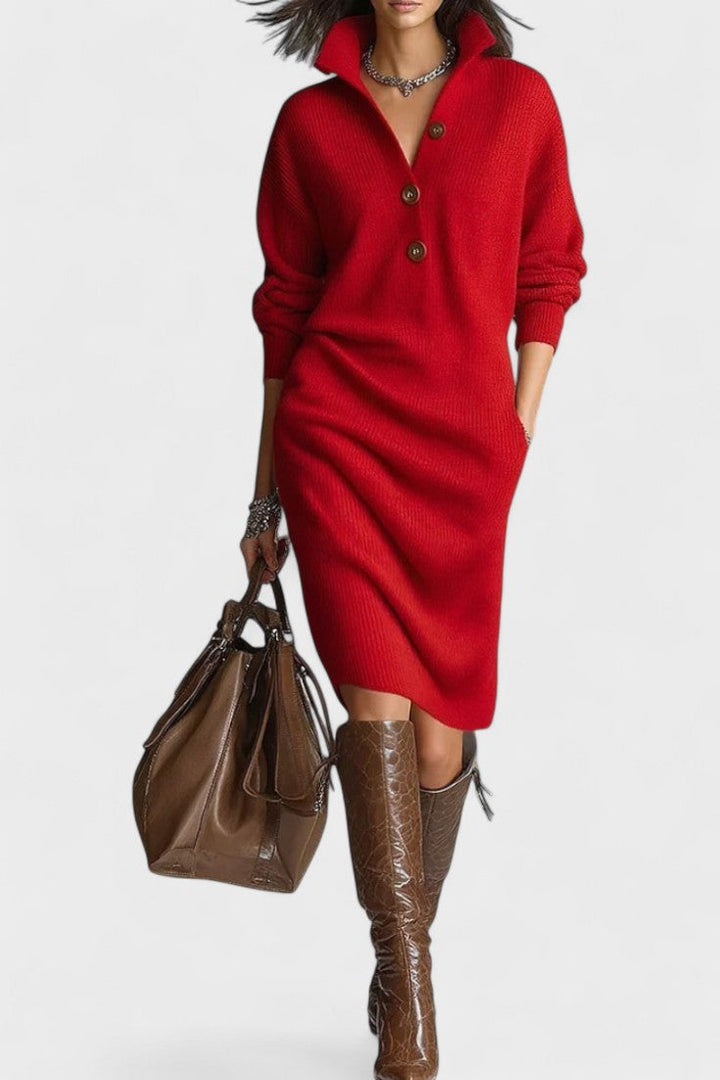 Cornelia™ | Elegant stribet kjole