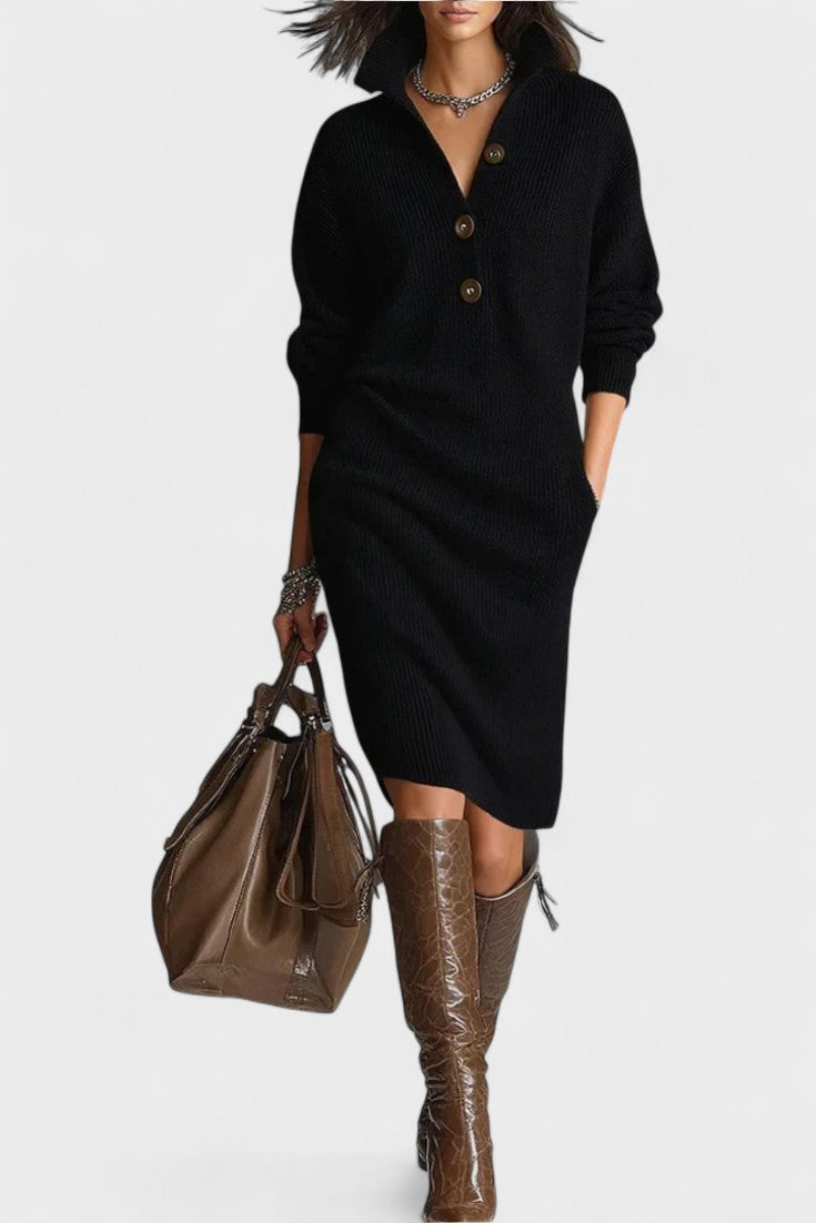 Cornelia™ | Elegant stribet kjole