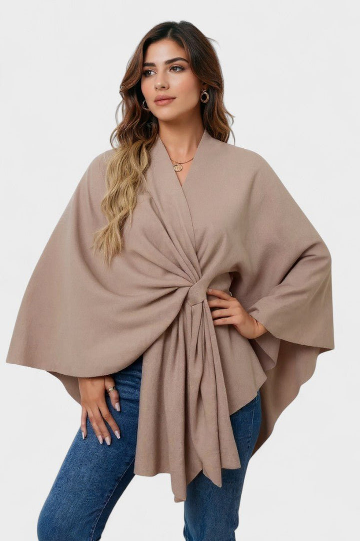 Yvette | Elegant draperet poncho