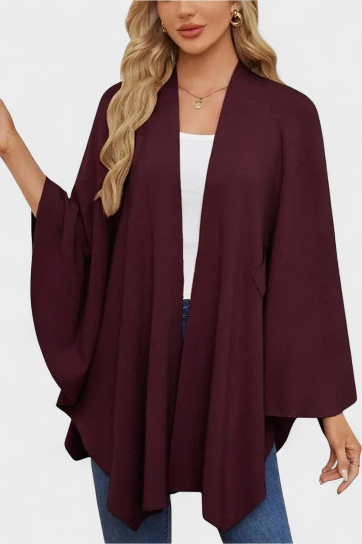 Yvette | Elegant draperet poncho