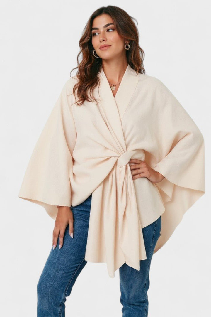 Yvette | Elegant draperet poncho
