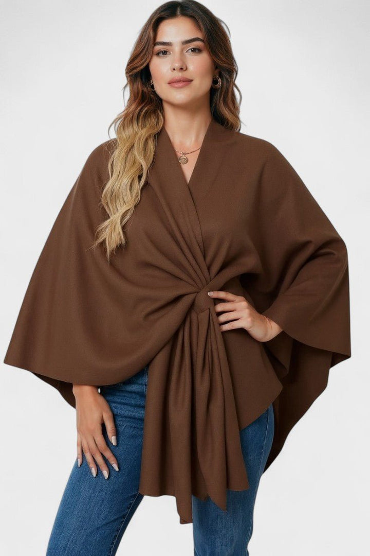 Yvette | Elegant draperet poncho