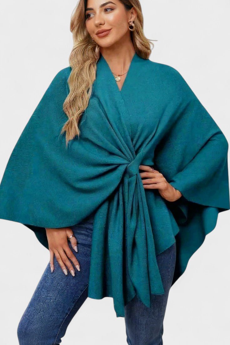 Yvette | Elegant draperet poncho