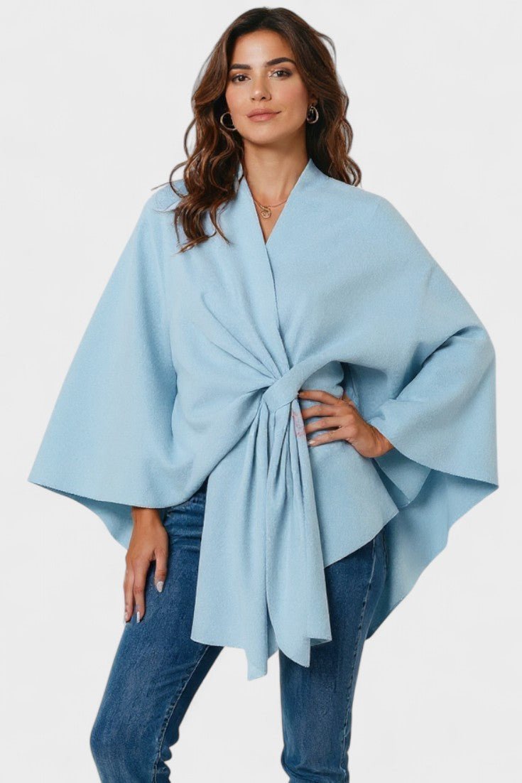 Yvette | Elegant draperet poncho